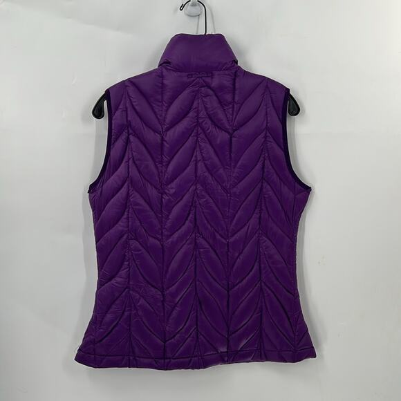 Eddie Bauer Women's Purple Down Puffer Vest Size Medium - Picture 7 of 11